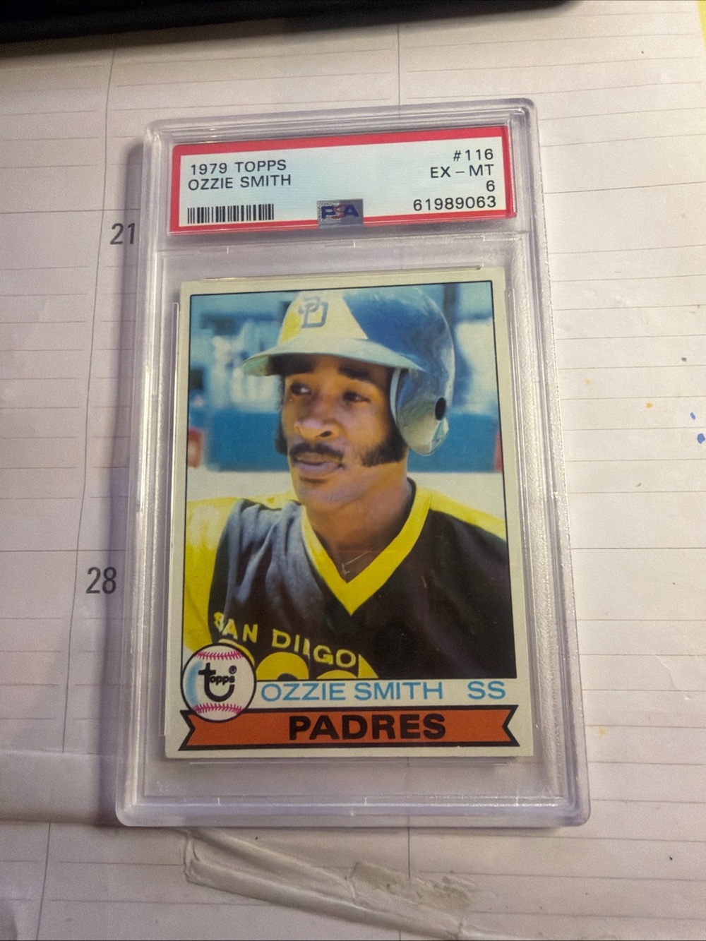 Topps Padres Ozzie Smith Rookie Card - Green, Black